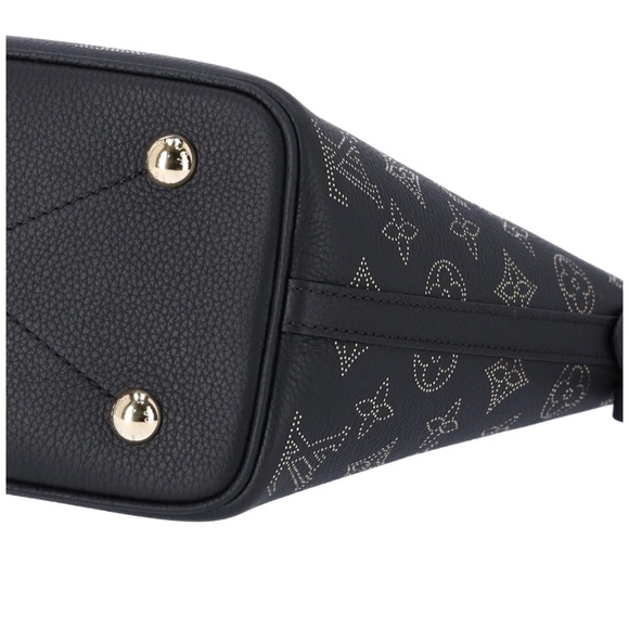 Louis Vuitton Blossom PM Monogram Mahina Noir M23393 Black Gold Small Tote - Picture 10 of 16